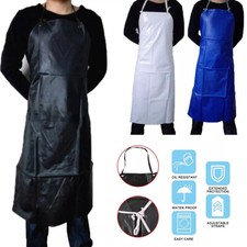 Heavy Duty Waterproof PVC Apron Adult Butchers Kitchen Chef Plastic Full Apron