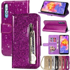 Glitter Leather Flip Case for