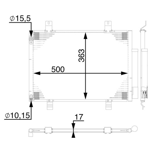 Mahle aircon condenser - mahle,