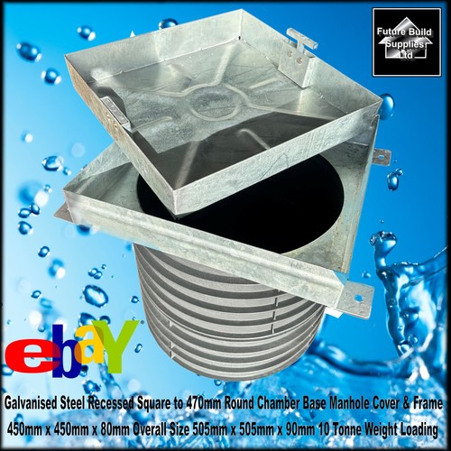 Recessed manhole cover square - manhole,