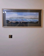 Fleet at Gibraltar Harbour, Panoramic View (c. 1936-38) (46cm×100cm×3cm, 4.3kg) 