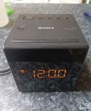 sony alarm clock radio icf-c1 Black Led Display cube box w instructions