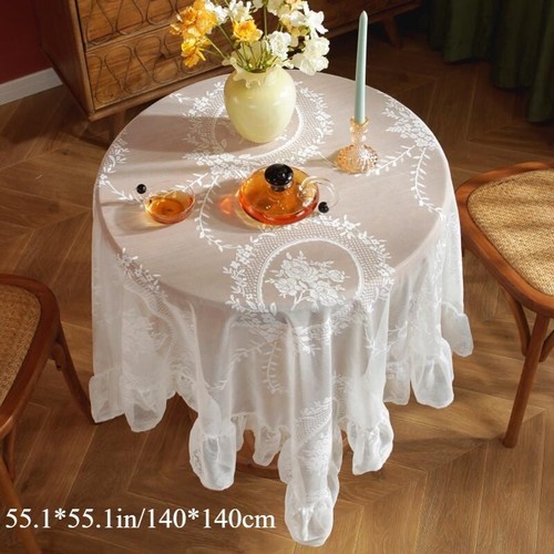 Pastoral lace tablecloth - pastoral, sheer