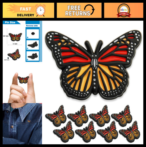 Bulk enamel butterfly lapel - enamel,