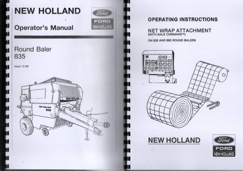 New holland 835 round - round, baler