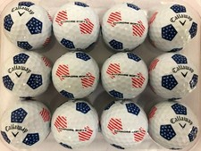 CALLAWAY CHROME SOFT TRUVIS RYDER CUP USA  PEARL/GRADE A GOLF LAKE BALLS 12 PACK