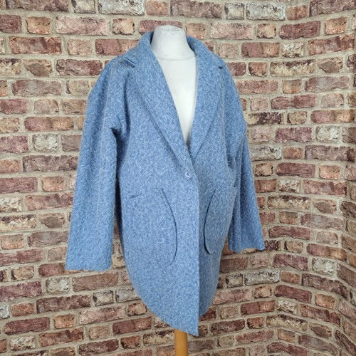Made italy coat blue womens - blue,