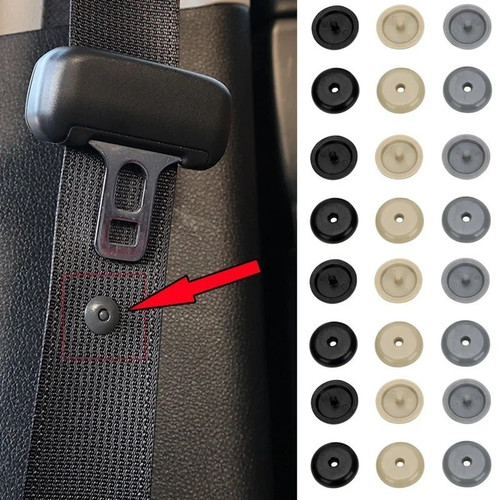 Car seat belt stopper button - car,