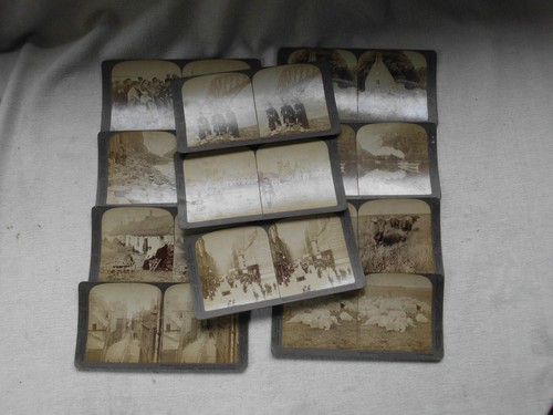 Old stereoview cards - old,