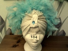 White/Silver glitter Turban
