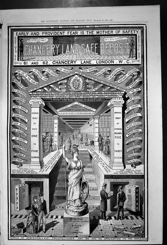 Antique print chancery lane - print,