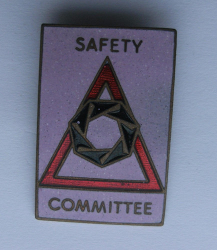 Trade union pin badge - trade, safety