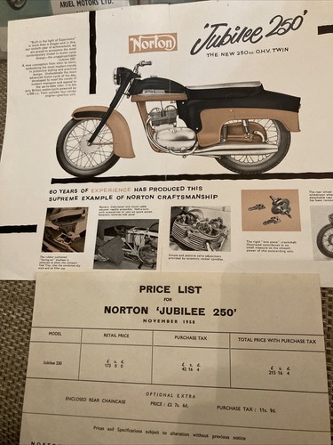 Norton jubilee 250 original - norton,
