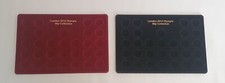 Coin Tray for 50p London Olympic Collection 30 Compartments Black / Red Trays