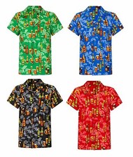 LOUD MENS ALOHA HAWAIIAN SHIRT HOLIDAY BEER BAR BOTTLE PUB STAG PARTY NEW S-3XL