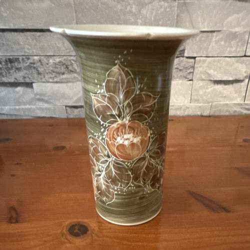 Jersey pottery vase - vase, green