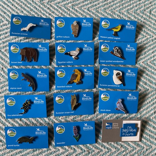 Rspb pin badges birdlife - pin,