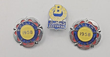 Butlins Enamel Badges x3 1958