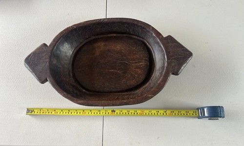Ancient wooden bowl solid - wooden, no