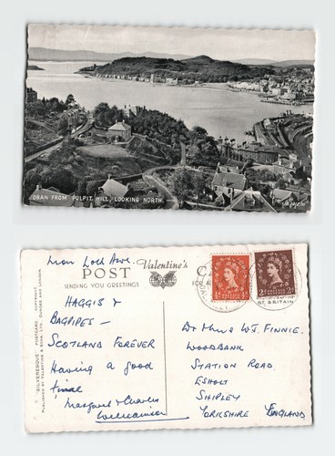 Vintage postcard oban - vintage,
