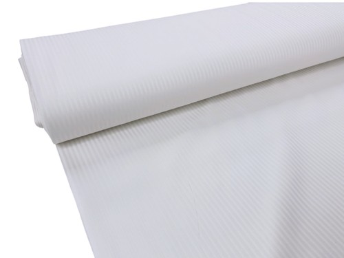 White stripe cotton - white, fabric