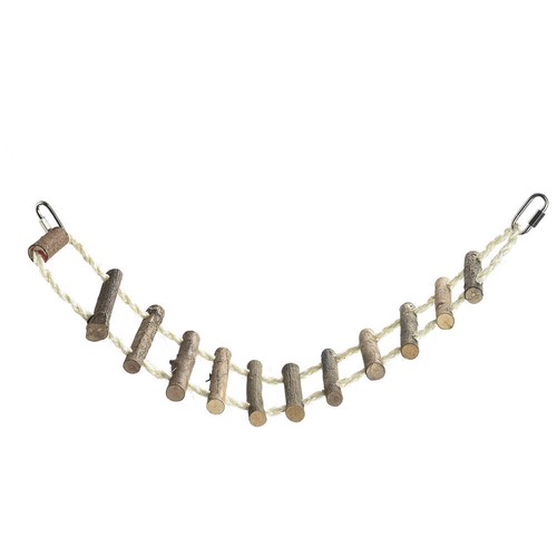 Natural log rope ladder - ladder, bridge