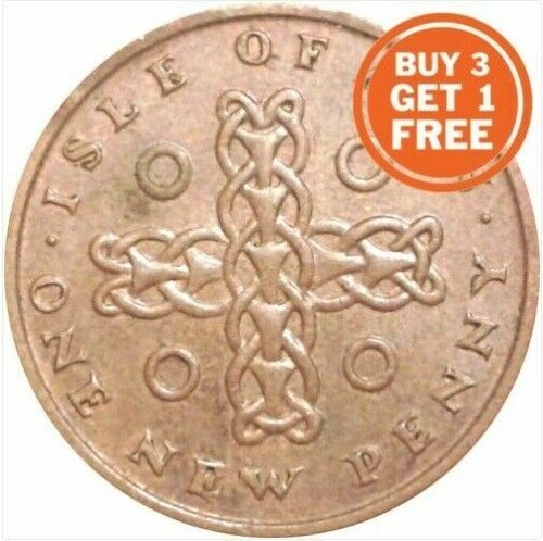 Isle man one pence 1971 - of,