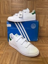 RARE🔥 Sz 13 - Adidas Stan Smith CF Hook Loop Laceless Touch Fastener Shoes