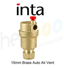 Inta 15mm Automatic Central Heating Brass Air Release Bleed Vent AAV07911500