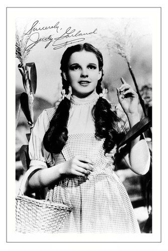 Judy garland signed autograph - judy,