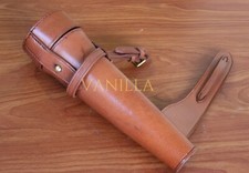 Real Leather Fox Hunting Flask