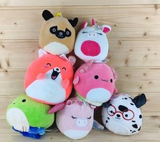 Squishmallow Bundle Of 7 3-5" Plush Cuddly Toys Reversible Collectable