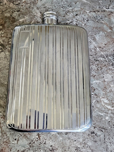 Art deco chrome engine turned - art,