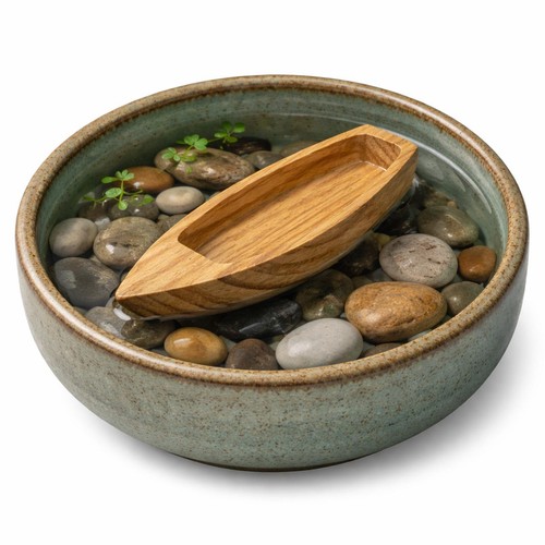 Mini wooden boat model - mini,