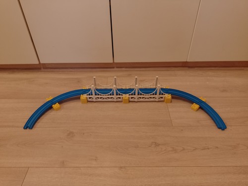 White suspension bridge - white,