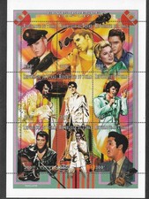 Elvis Presley Music stamps in sheetlet  mnh Rock Pop singer  Senegal