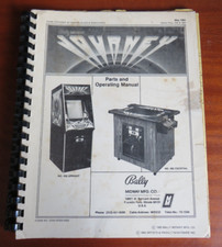 JOURNEY 1983 BALLY MIDWAY ARCADE MACHINE PARTS OPERATING MANUAL RARE 80's