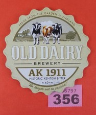 Beer Pump Clip Badge   Old Dairy Brewery    Kent    AK 1911