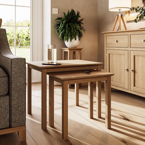 Natural oak nest tables - natural,