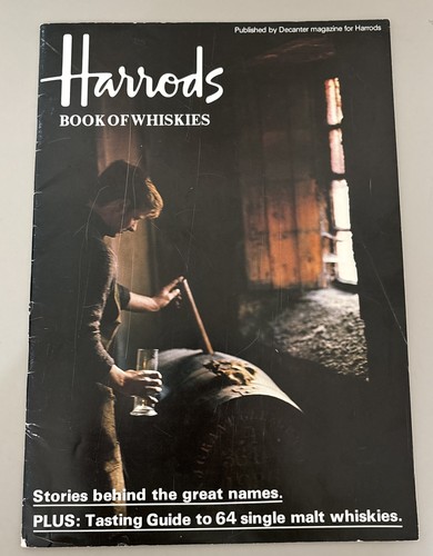 Harrods book whiskies 1978 - book, of