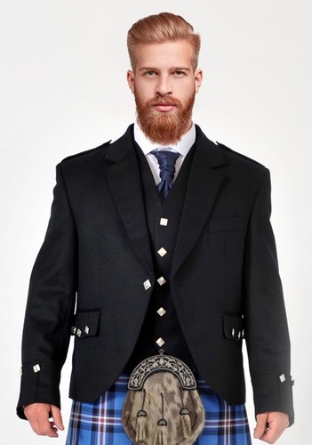 Scottish argyll jacket vest - scottish,