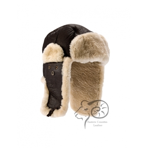 Sheepskin pilot flying - sheepskin, hat
