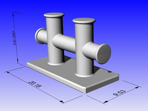 Model boat tug - model, fitting