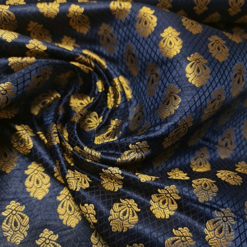 Paisley floral brocade fabric - paisley,