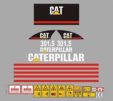 Cat 301.5 Mini Digger Decal Kit