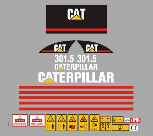 Cat 301 mini - cat, decal