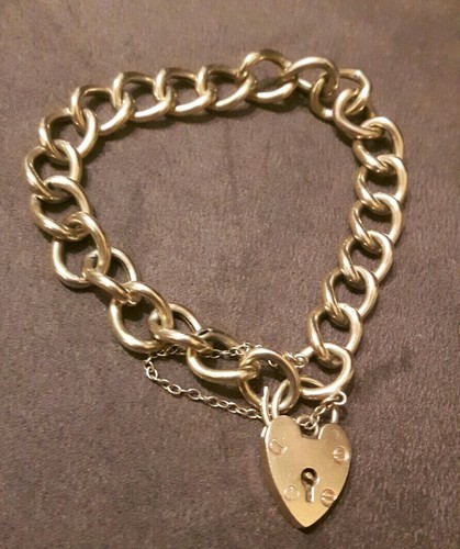 9ct gold bracelet - gold, chain