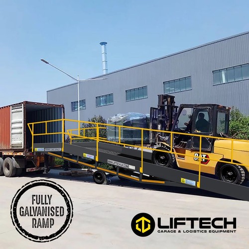 Galvanised container yard - galvanised, /