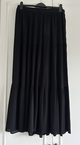 Ladies boho black - boho, tiered