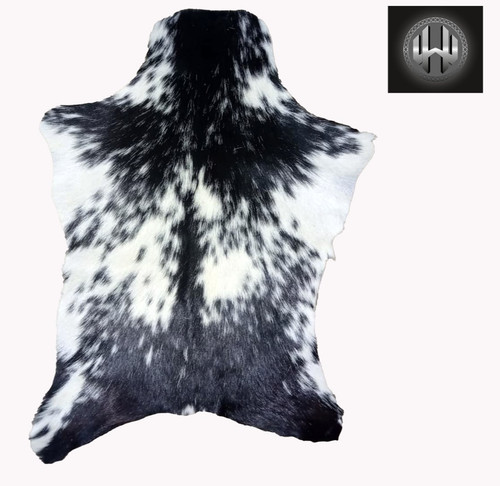 New goat hide rug natural - new,